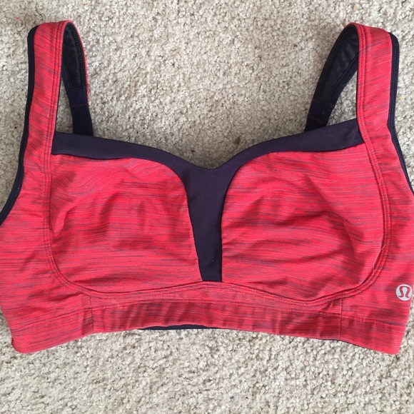 lululemon athletica Other - Gently Worn Lululemon Black and Red Bra, 32 C